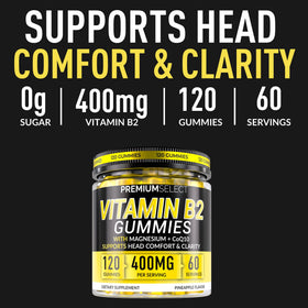 Gummies B2 400mg Premium Select Nutrition dans une main