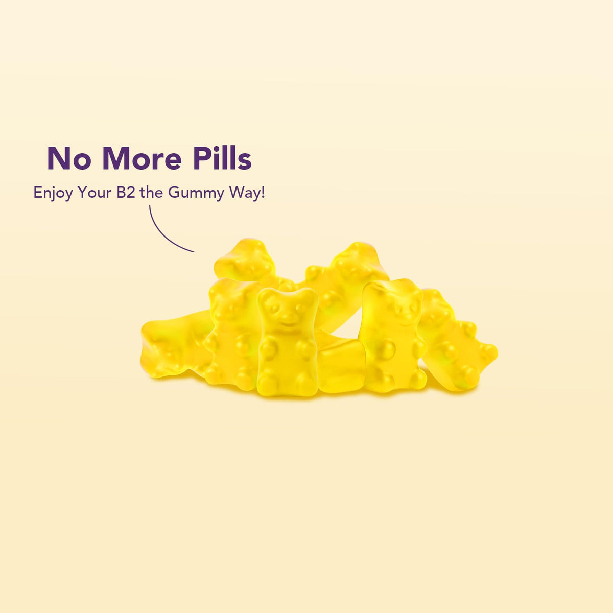 Gummies B2 Vitamine 400mg ourui one vue de côté