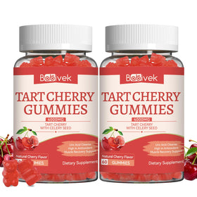 Gummies Babivek cerise acide en bouteille, vue de face