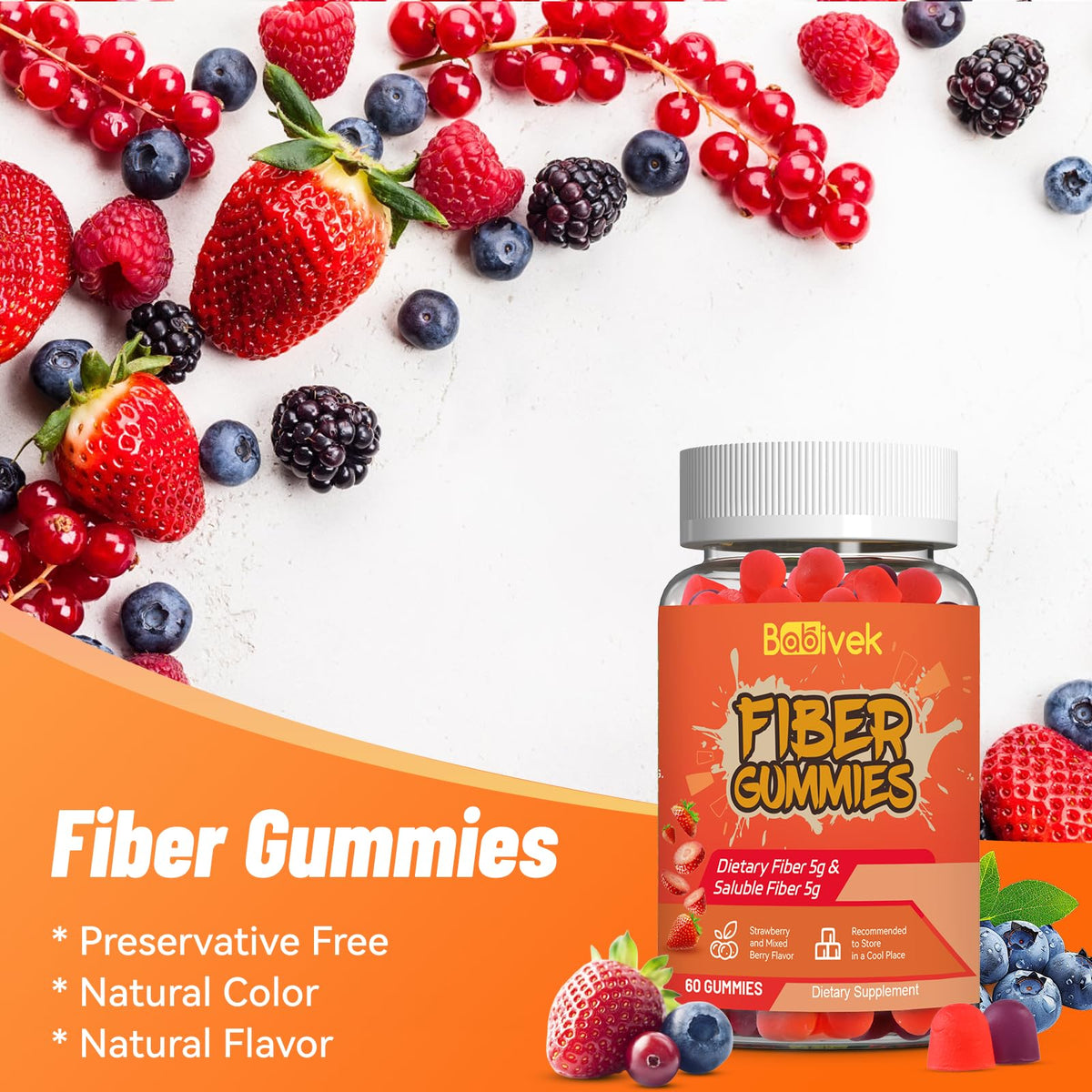 Gummies Babivek dans une main, mise en scène