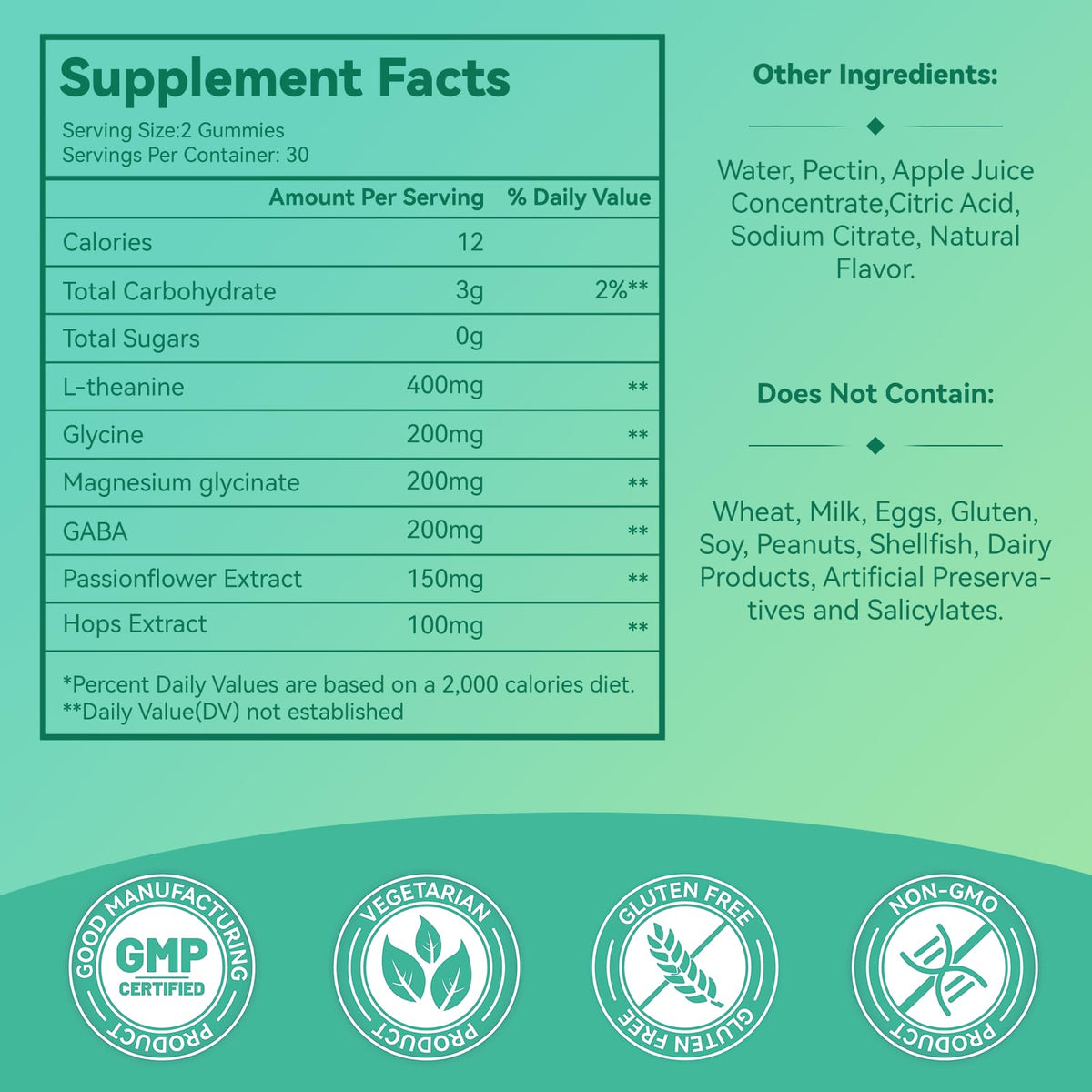 Gummies Babivek L-Theanine 400mg avec une main tenant une gomme
