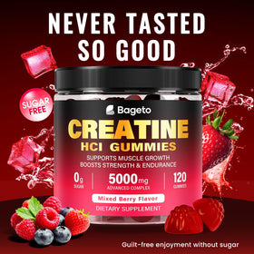 Gummies Bageto Complex Créatine HCl 5000mg en format de gummies
