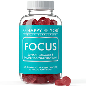 Gummies Be Happy Be You avec saveur fraise, vue de face