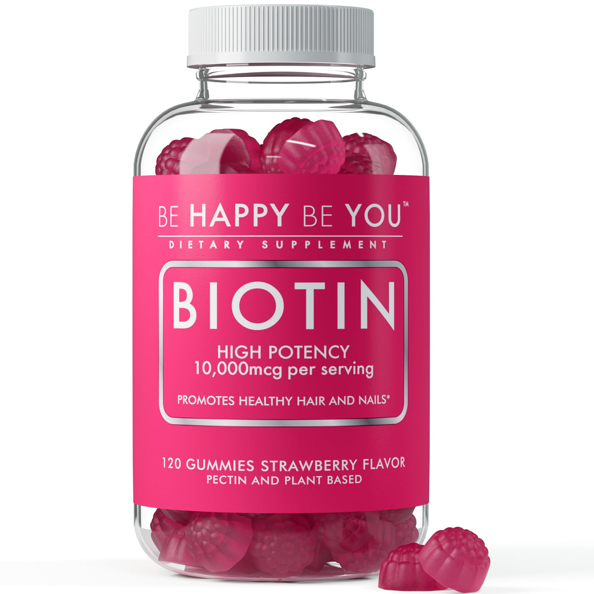 Gummies Be Happy Be You Biotine 10 000 mcg vue de face