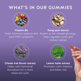 Gummies Bears with Benefits, présentation sur une table