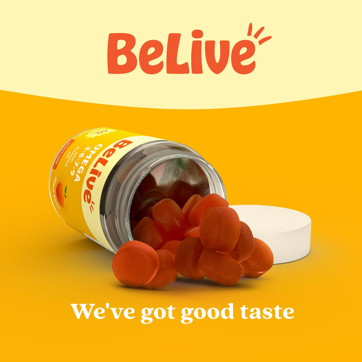 Gummies BeLive Omega 3 6 7 & 9 en format pratique