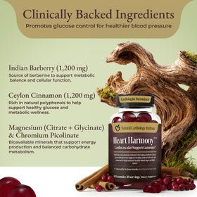 Gummies Berberine de Natural Cardiology Institute sur une table