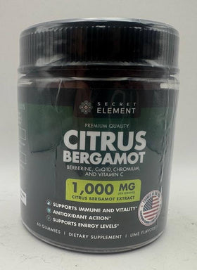 Gummies Bergamote Citron 1000MG de Secret Element, vue de près