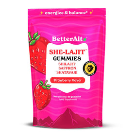 Gummies Better Alt SHE-Lajit pour femmes, pot de 60 gummies à la fraise