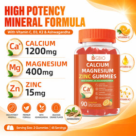 Gummies BIGBIO Calcium 1200mg, présentation de l'emballage