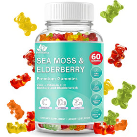 Gummies BIO VITALICA à la mousse marine et au sureau, boîte de 60 unités