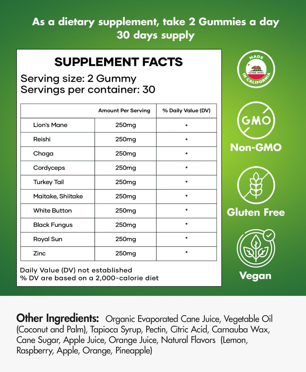 Gummies BIO VITALICA avec saveurs fruitées, vue de près
