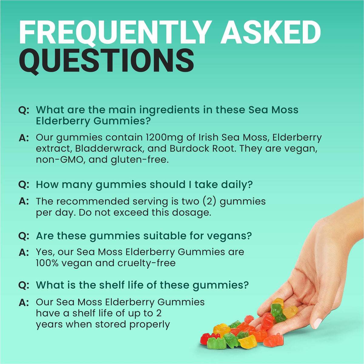 Gummies BIO VITALICA, mise en scène sur une table