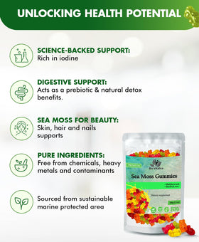 Gummies BIO VITALICA Mousse de Mer en gros plan sur la texture