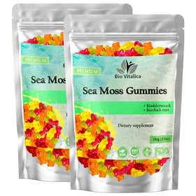 Gummies BIO VITALICA Mousse de Mer en vue de face avec emballage