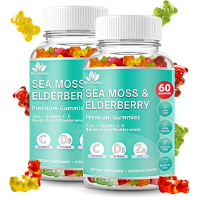 Gummies BIO VITALICA Mousse Marine Irlandais avec Sureau, paquet avant