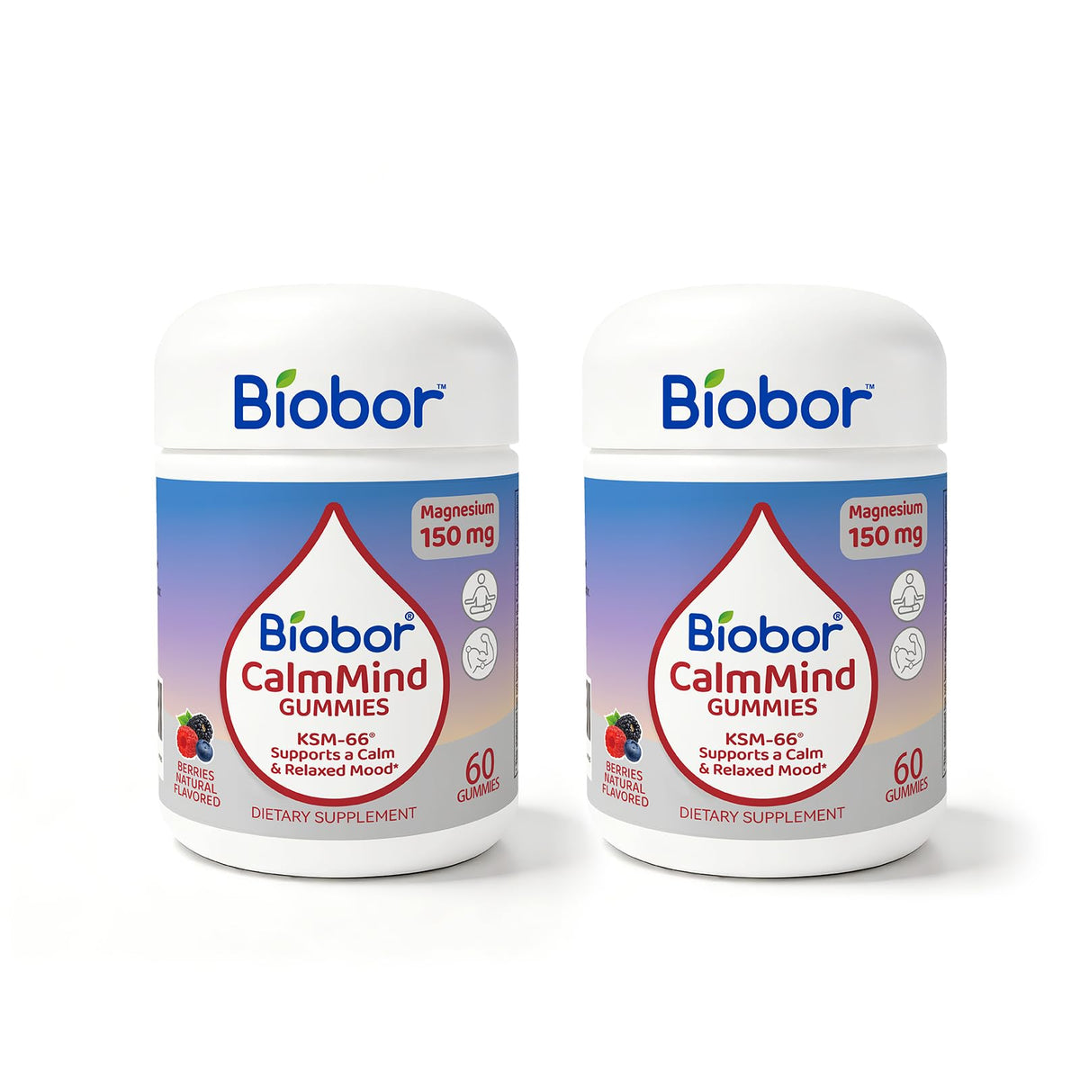 Gummies Biobor CalmMind 120 compotes au goût de fruits rouges