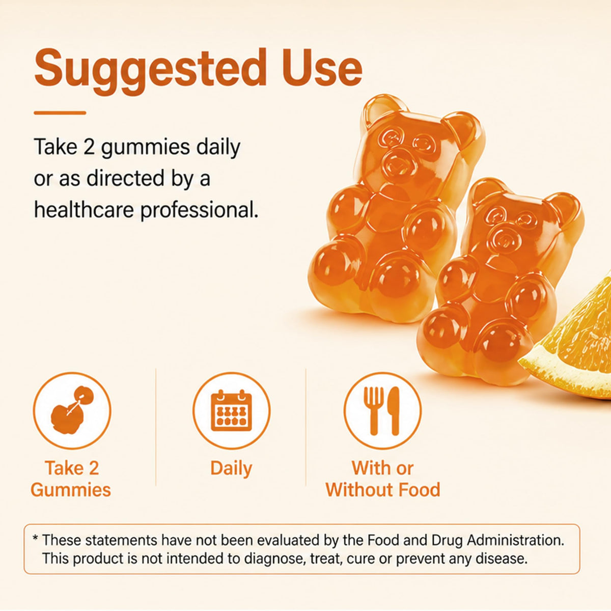 Gummies BIOCCHN en gros plan, texture et couleur
