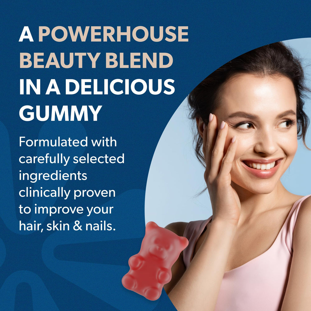Gummies BIOMA Beauté, ingrédients sur l'emballage