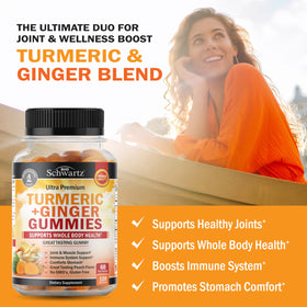 Gummies BioSchwartz de Curcuma et Gingembre, vue de côté