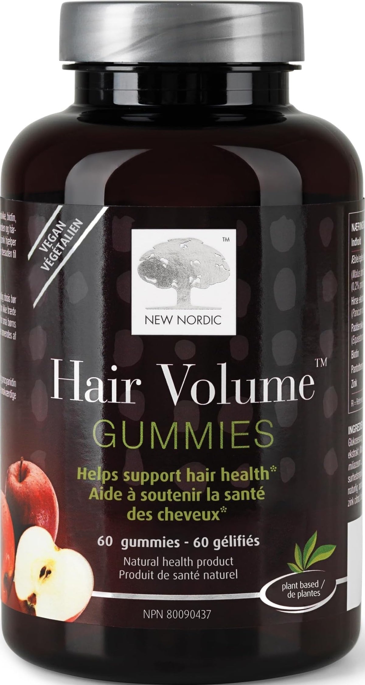 Gummies Biotin Cheveux NEW NORDIC 60 jours vue de face