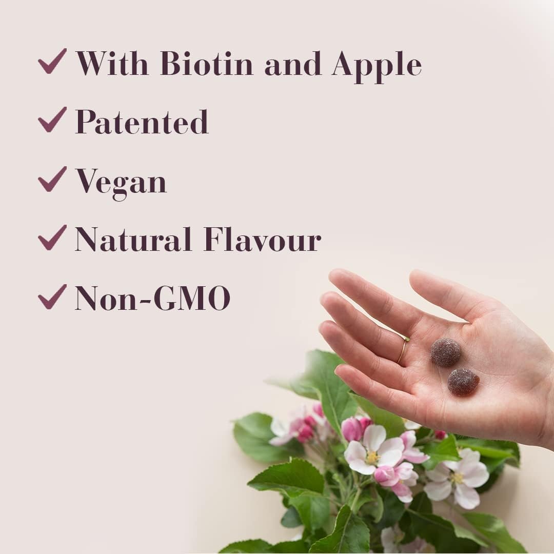 Gummies Biotin Cheveux NEW NORDIC avec portion journalière