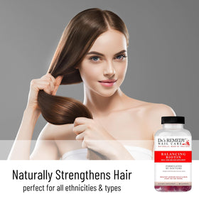 Gummies Biotin Dr.'s Remedy sur fond blanc avec carottes violettes