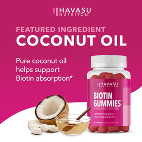 Gummies Biotine HAVASU NUTRITION avec des fruits frais