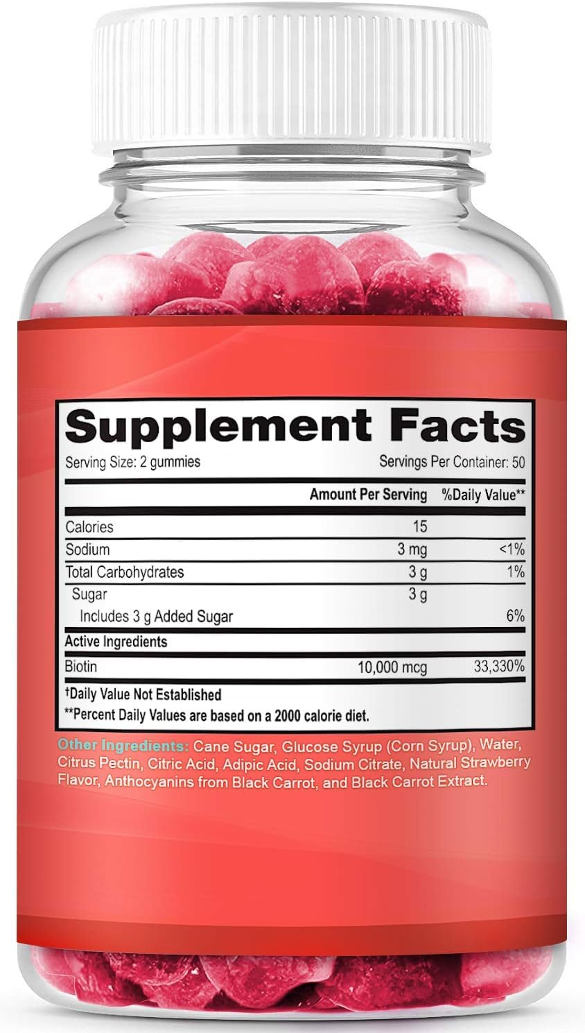 Gummies Biotine LifeCentric Health en gros plan