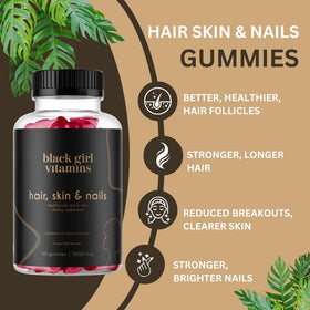 Gummies Black Girl Vitamins avec une cuillère, en présentation