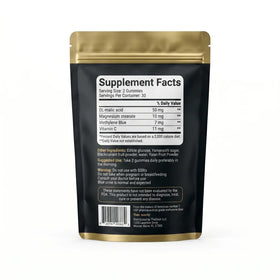 Gummies Blissta Ultra Blue Methylene Blue avec une vue de côté