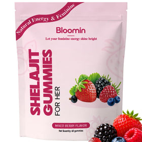 Gummies Bloomin Shilajit 60 gummies fruits rouges vue de face