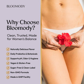 Gummies Bloomody dans une main pour un usage quotidien