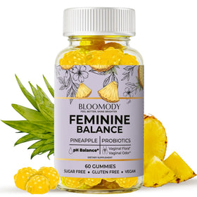 Gummies Bloomody Équilibre Féminin 60 gélules au goût d'ananas