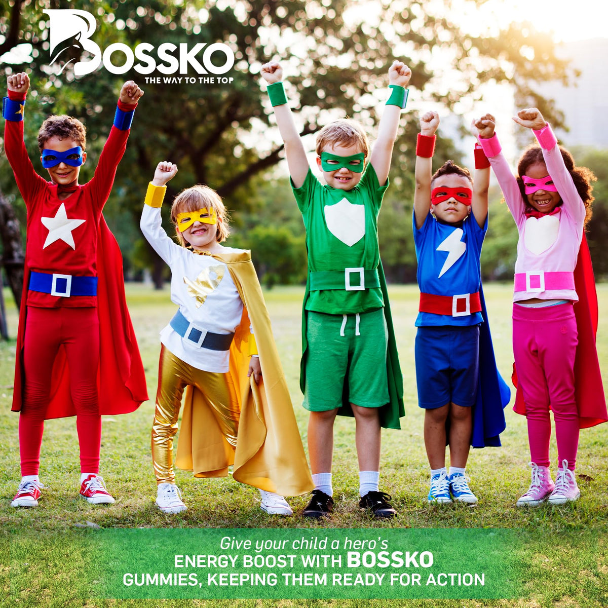 Gummies BOSSKO Sulforaphane avec Omega-3 sur une table