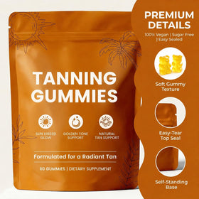 Gummies Bronzage Peau Bruiseweed avec ingrédients naturels
