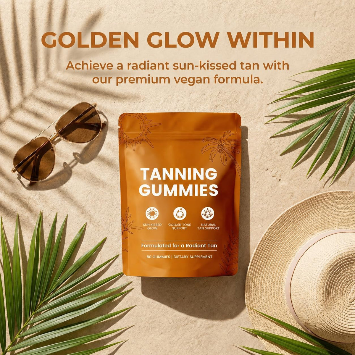 Gummies Bronzage Peau Bruiseweed vue de face