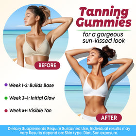 Gummies bronzage Vazatisi montrant les ingrédients