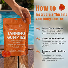 Gummies bronzants CORTISOL DRINK avec goût fruité