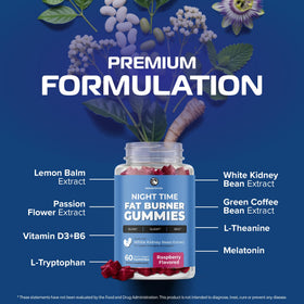 Gummies Brûleur de Graisse Nocturne Nobi Nutrition avec emballage