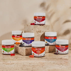 Gummies Bulletproof A+D+K montrant la texture et la couleur