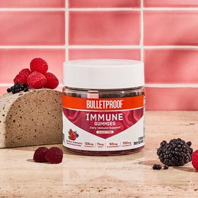 Gummies Bulletproof framboise sureau, vue de côté