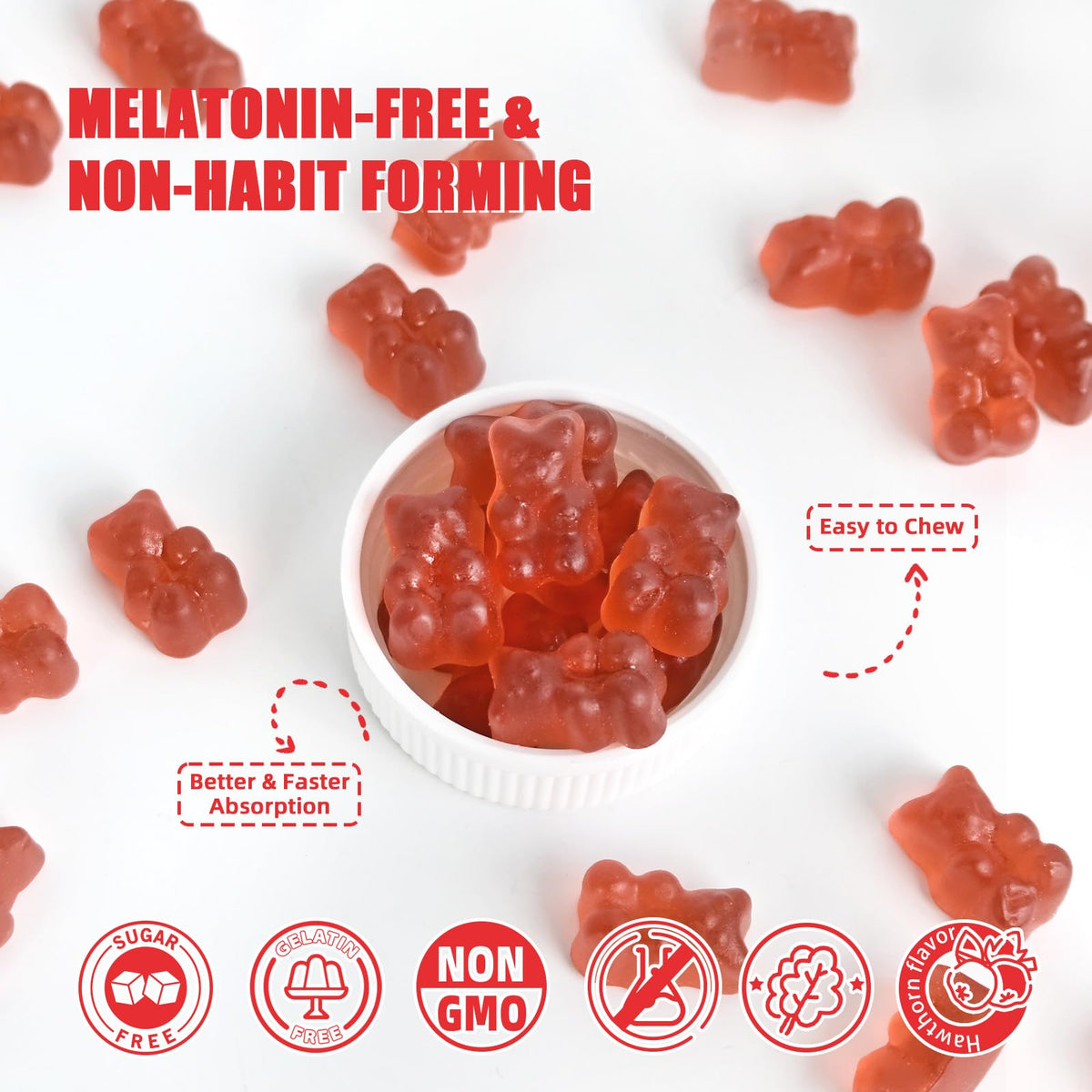 Gummies Butyrate Wellcatcher avec une main tenant un gummy