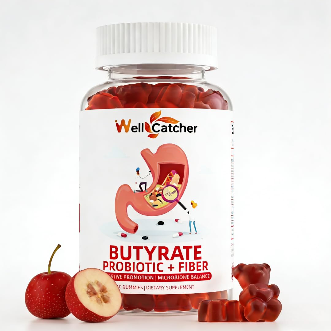Gummies Butyrate Wellcatcher saveur aubépine en pot de 30 jours