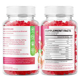 Gummies BVIVLOO 5-HTP sans sucre, présentation sur fond blanc