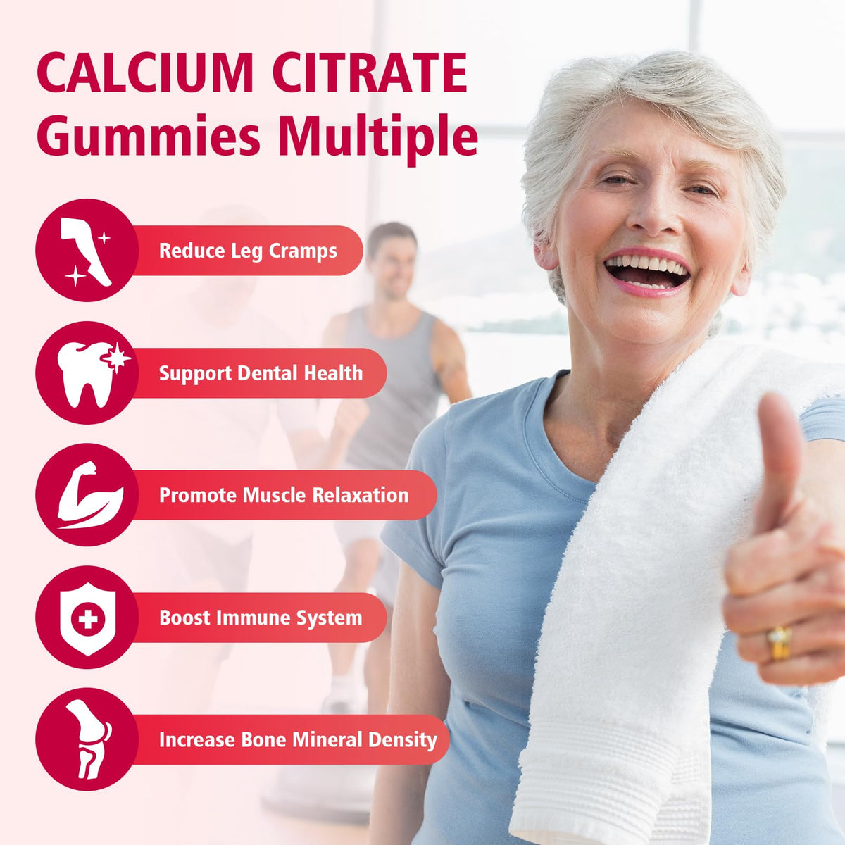 Gummies BVIVLOO Calcium Citrate 1200mg avec étiquette
