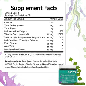 Gummies caicieter avec des éléments de la nature