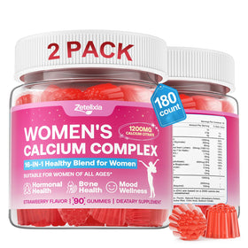 Gummies Calcium 1200mg Zetelixia, boîte vue de face