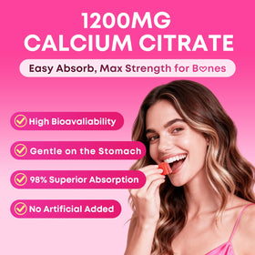Gummies Calcium 1200mg Zetelixia, emballage de 180 gummies