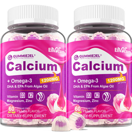 Gummies Calcium Citrate 1200 mg d'EnvyCure en vue de face